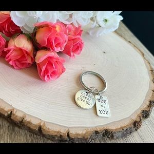 Key chain with motivational quotes